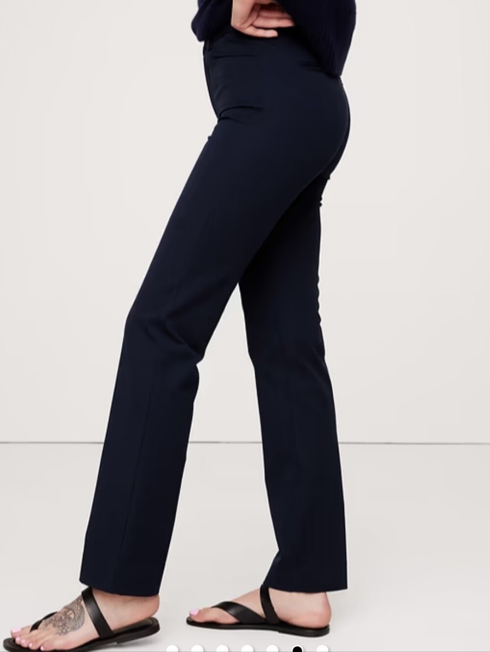Banana Republic Black Straight-Leg Dress Pants/Size 14